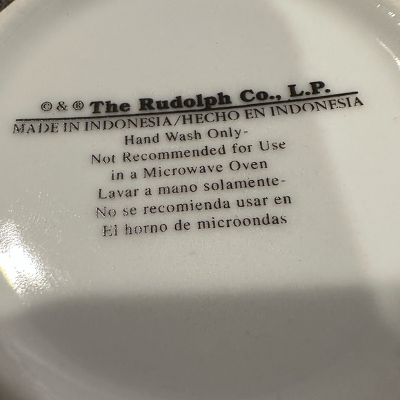 Rudolph Gold Rimmed Mugs - Picture 7 of 8